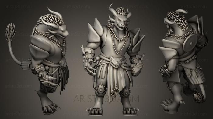 Figurines heroes, monsters and demons (STKM_0403) 3D model for CNC machine